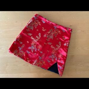 Chinese traditional red skirt